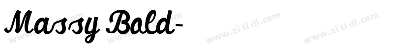 Massy Bold字体转换